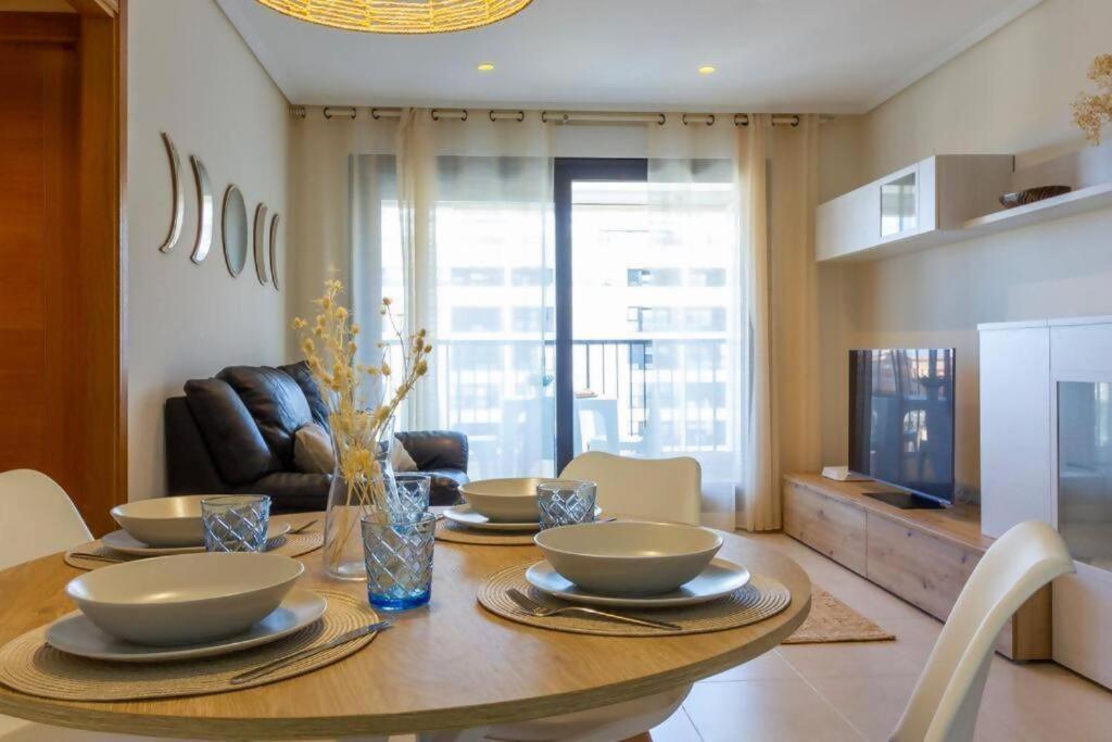 Alboraya Apartamento Con Vista Al Mar Y Piscina Valencia Buitenkant foto