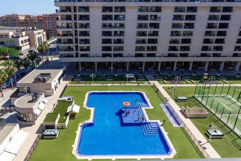 Alboraya Apartamento Con Vista Al Mar Y Piscina Valencia Buitenkant foto